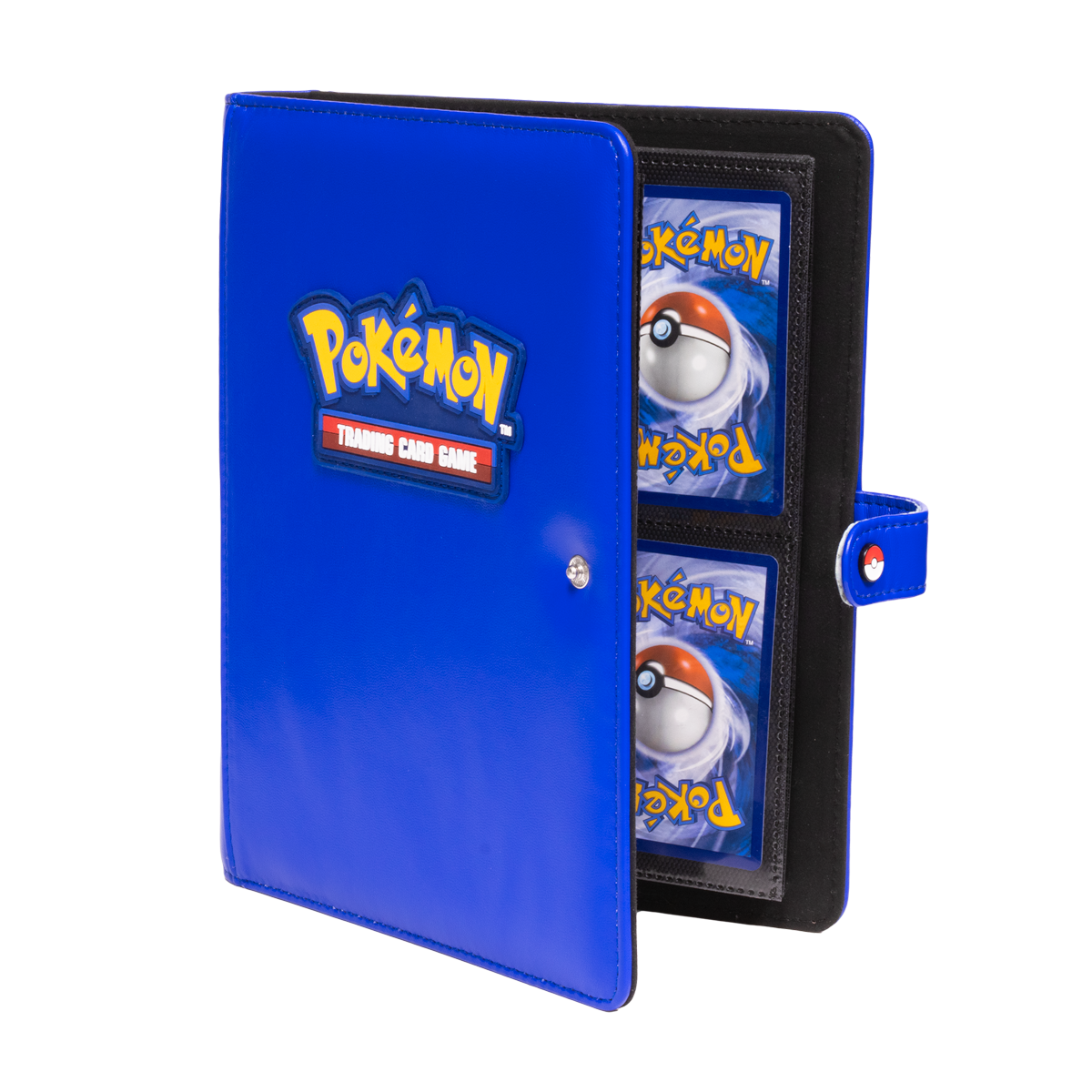 ultra-pro-premium-4-pocket-snap-binder-f-r-pok-mon-blau-kunstleder-f-r-160-karte image 1