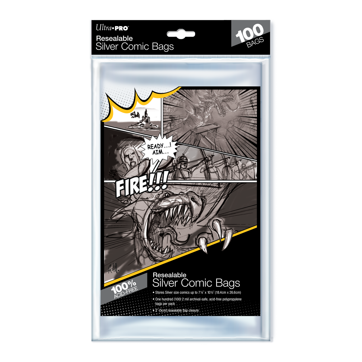 ultra-pro-silver-age-size-resealable-comic-bags-100-st-ck image 1