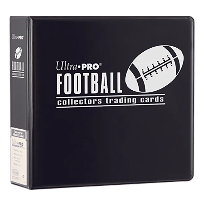 ultra-pro-3-football-trading-card-album-schwarzer-sammelordner-mit-d-ring image 1