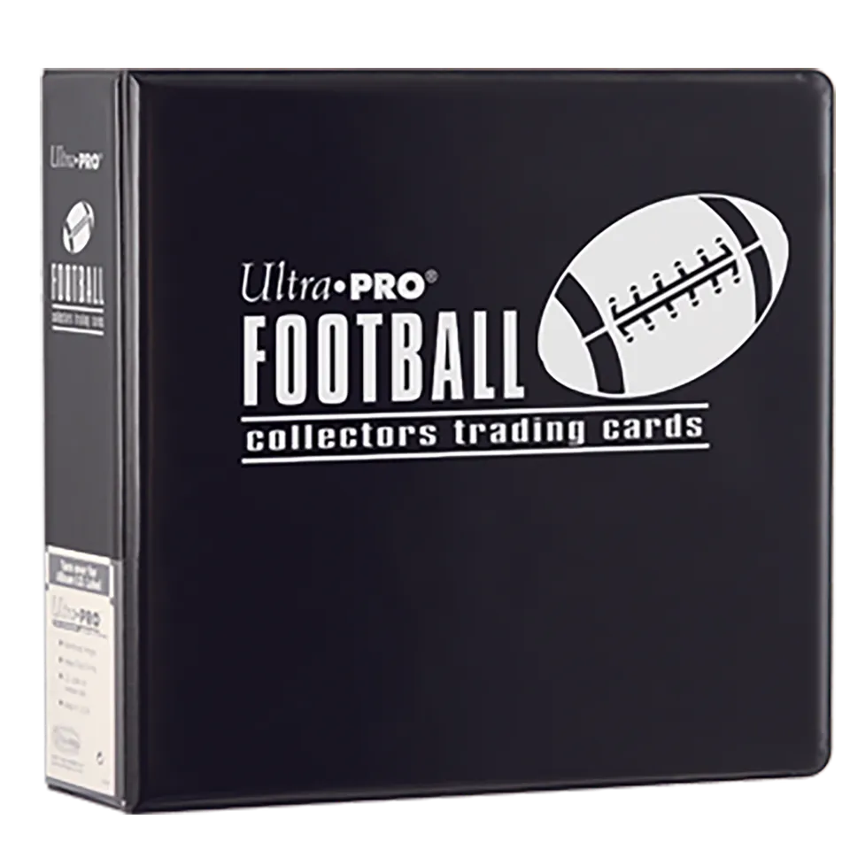 ultra-pro-3-football-trading-card-album-schwarzer-sammelordner-mit-d-ring image 1