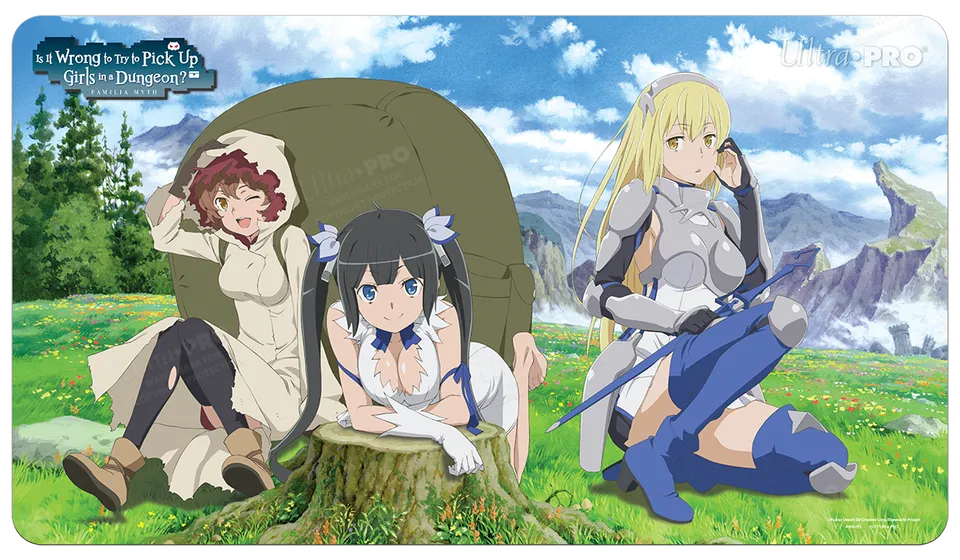 ultra-pro-heroines-standard-gaming-playmat-is-it-wrong-to-try-to-pick-up-girls-i image 1
