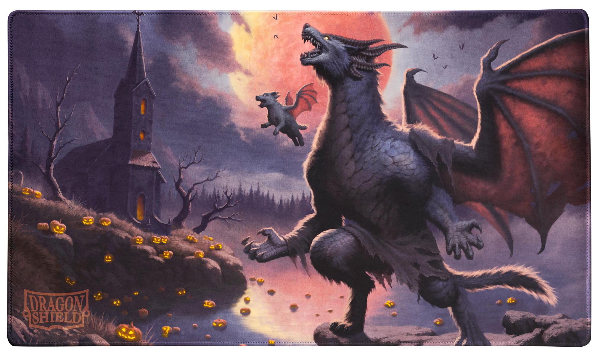 dragon-shield-tcg-playmat-halloween-2023-weredragon-spielmatte-mit-n-hten image 1