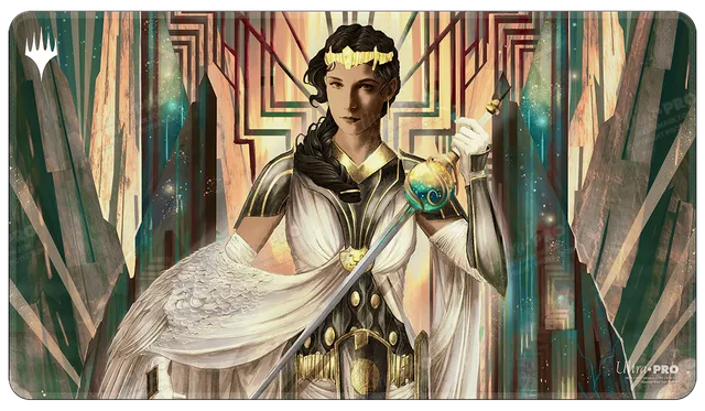 ultra-pro-streets-of-new-capenna-elspeth-resplendent-holofoil-playmat-f-r-magic- image 1