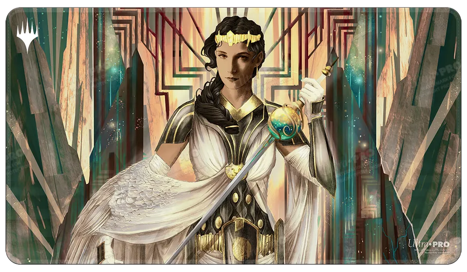 ultra-pro-streets-of-new-capenna-elspeth-resplendent-holofoil-playmat-f-r-magic- image 1