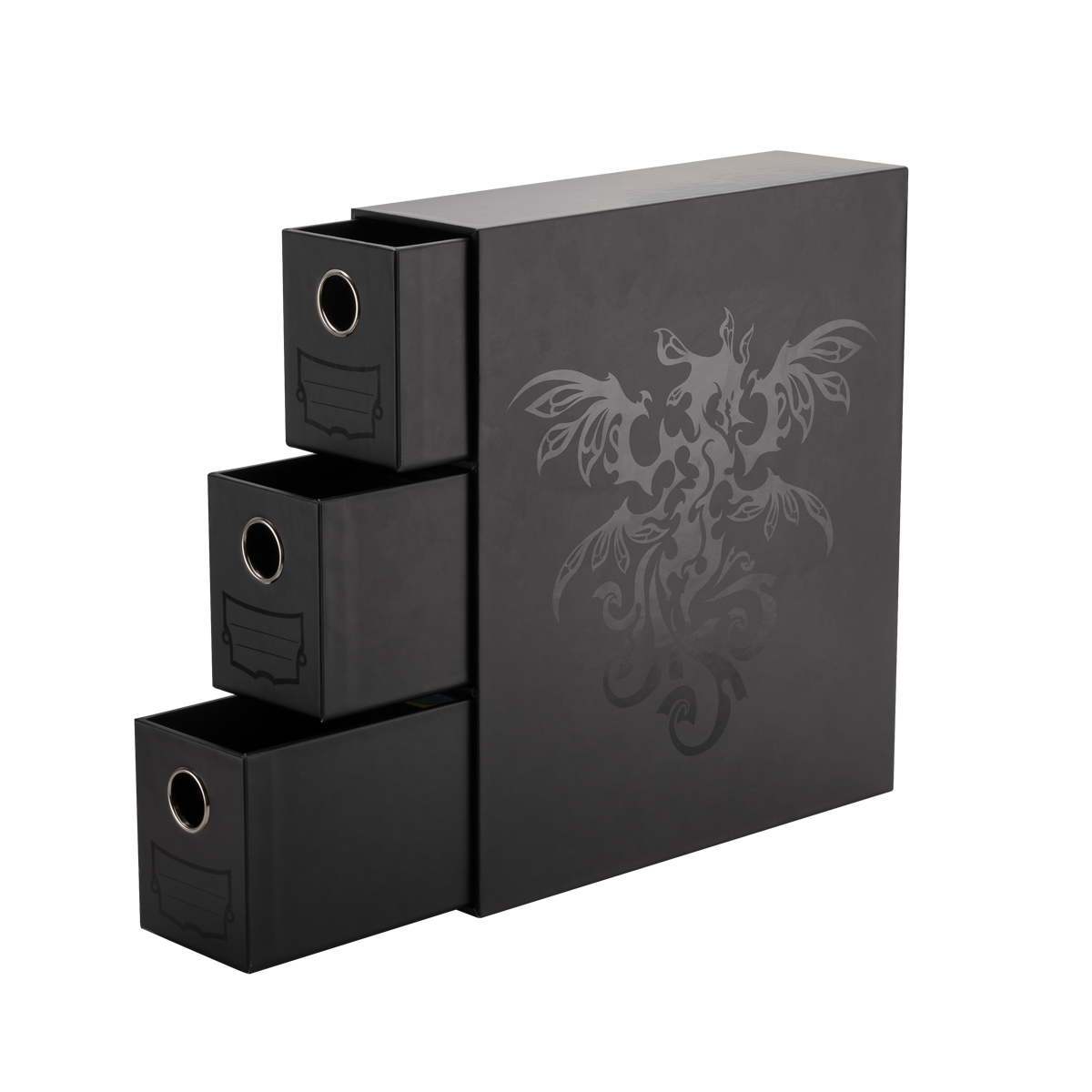 dragon-shield-fortress-card-drawers-black-kartenarchiv-mit-3-schubladen image 2