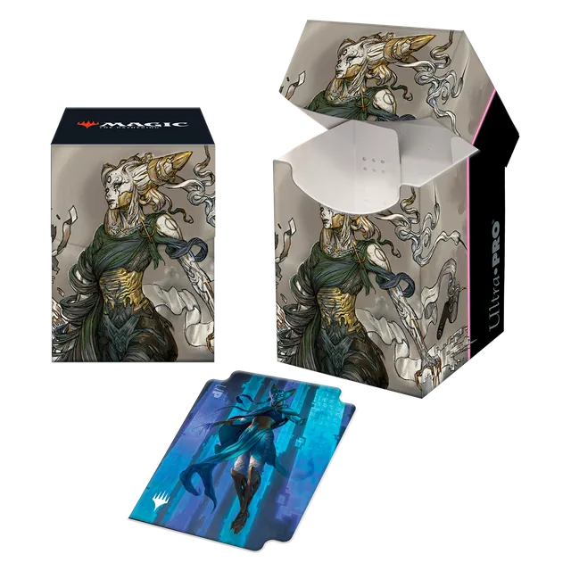 ultra-pro-100-deck-box-kamigawa-neon-dynasty-tamiyo-compleated-sage-f-r-magic-th image 1