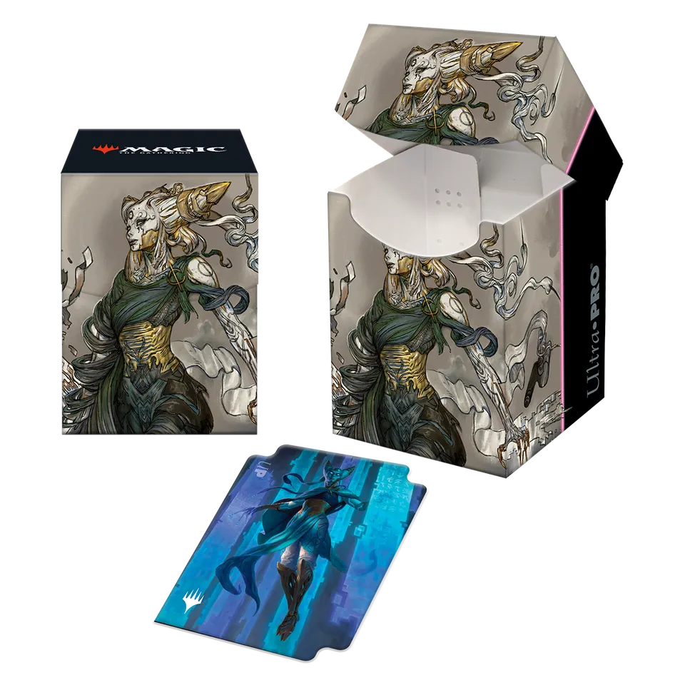 ultra-pro-100-deck-box-kamigawa-neon-dynasty-tamiyo-compleated-sage-f-r-magic-th image 1