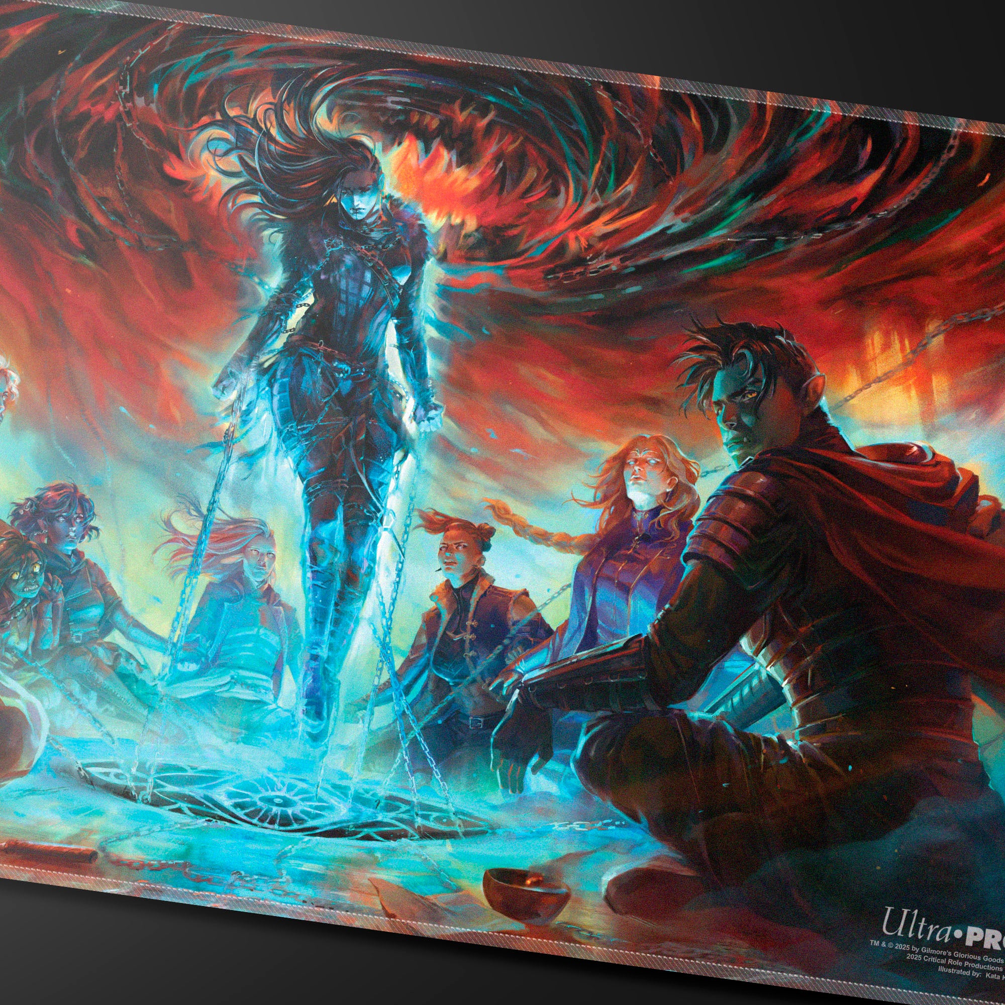 ultra-pro-critical-role-baddies-chained-oblivion-stitched-playmat-f-r-tabletop image 2