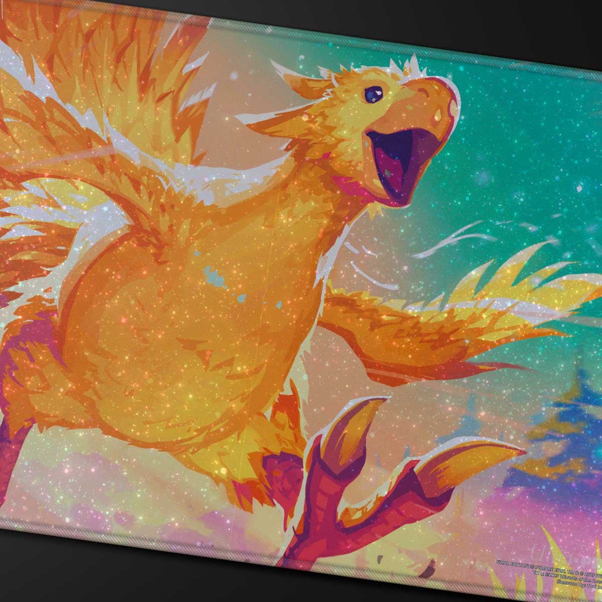 ultra-pro-magic-the-gathering-final-fantasy-traveling-chocobo-holofoil-playmat image 2