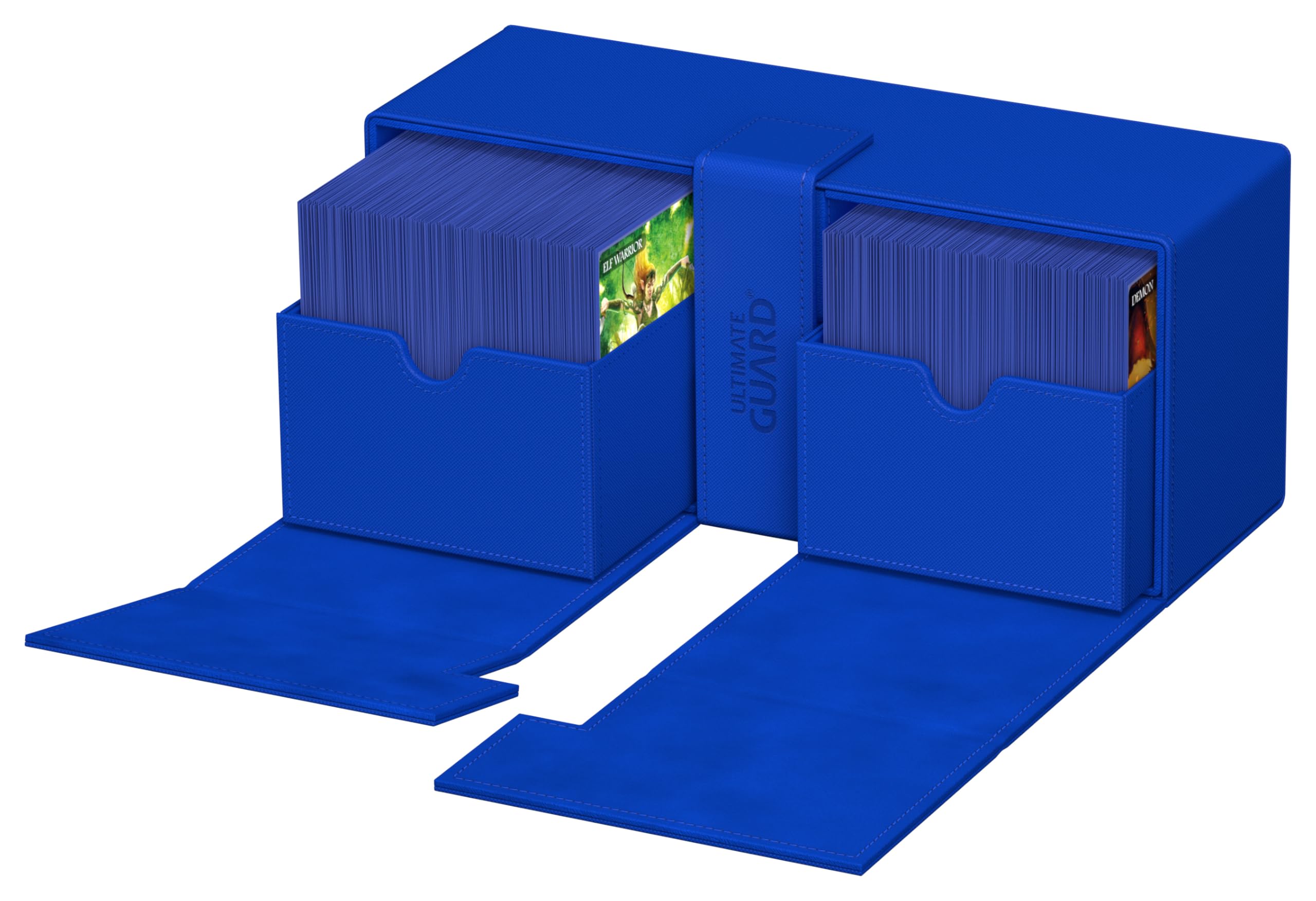 ultimate-guard-twin-flip-n-tray-266-xenoskin-blau-deck-box image 7