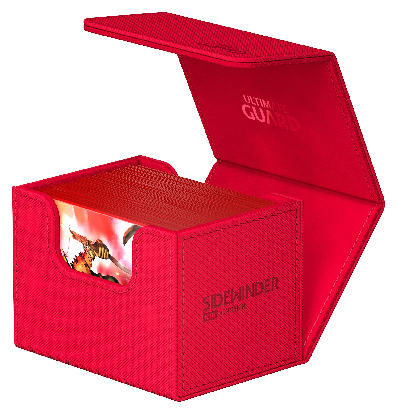 ultimate-guard-sidewinder-100-xenoskin-deck-case-rot-monocolor image 3