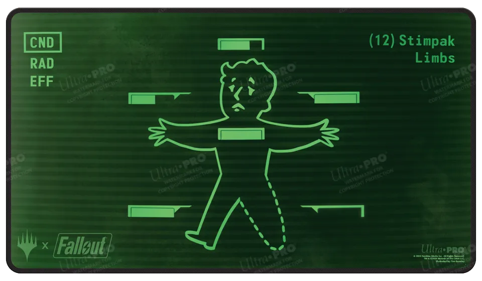 ultra-pro-fallout-inventory-management-black-stitched-standard-gaming-playmat-f- image 1