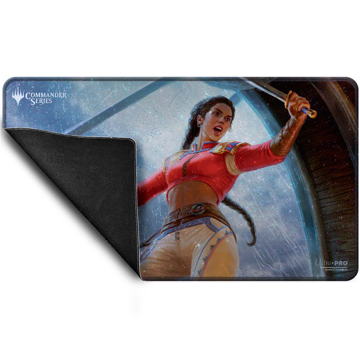 ultra-pro-commander-series-3-enemy-sisay-holofoil-standard-gaming-playmat-f-r-ma image 3
