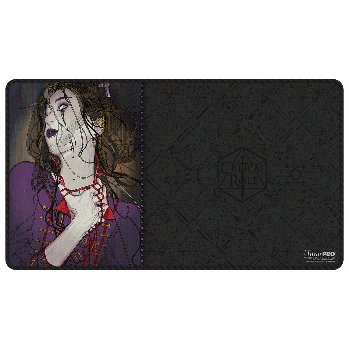 ultra-pro-critical-role-bells-hells-portrait-series-laudna-black-stitched-playma image 1