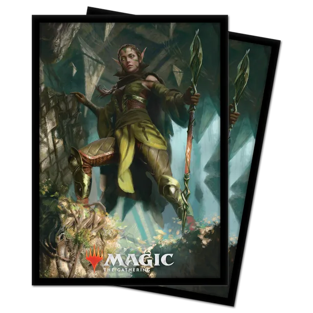 ultra-pro-zendikar-rising-standard-sleeves-100ct-nissa-of-shadowed-boughs-deck-p image 1