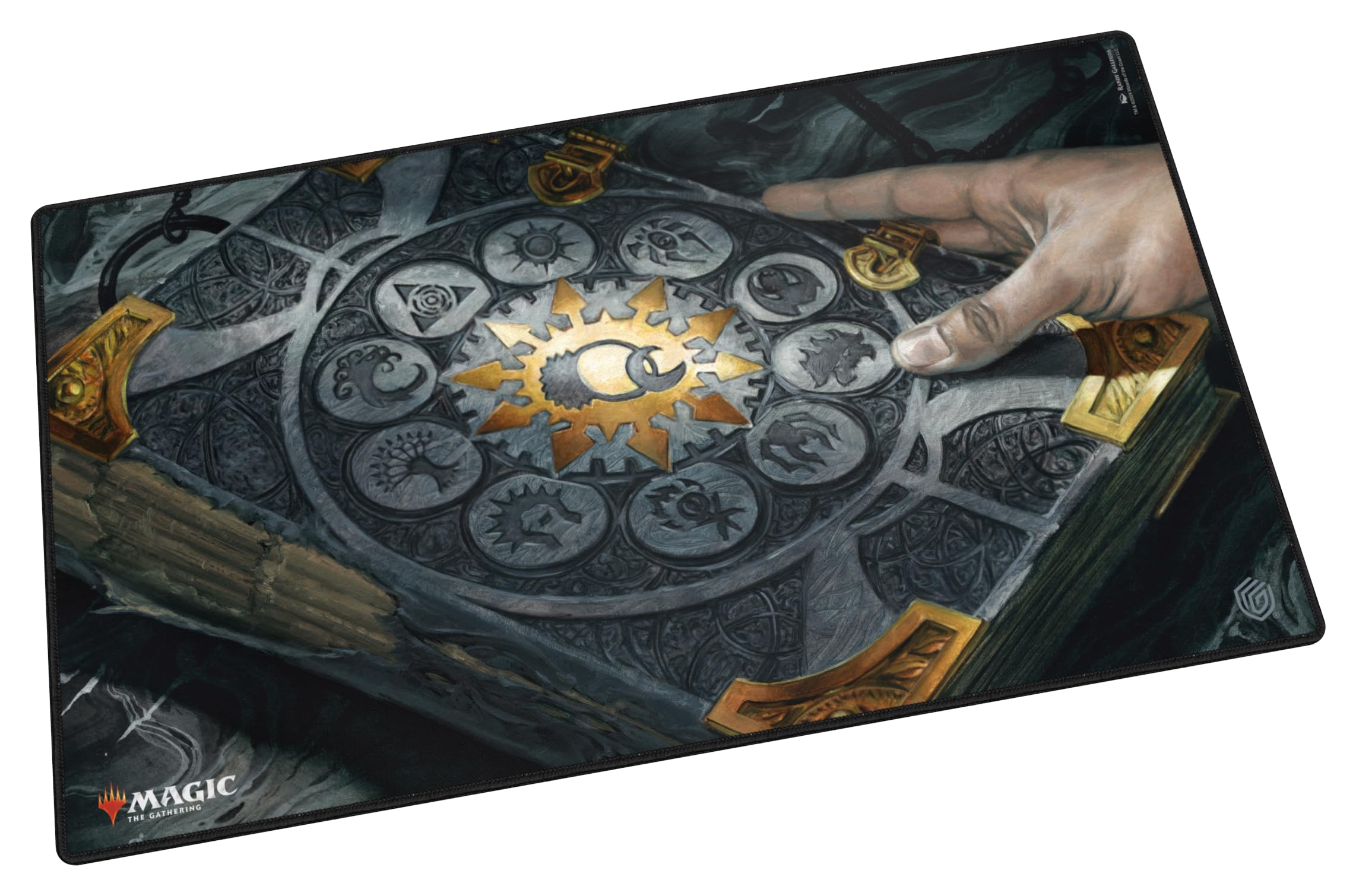 ultimate-guard-play-mat-mtg-guild-summit-tome-of-the-guildpact-schwarz image 1