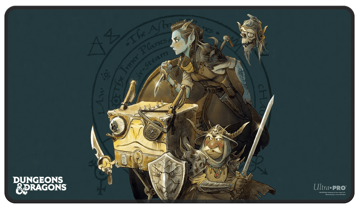 ultra-pro-dungeons-dragons-planescape-playmat-turn-of-fortune-s-wheel-alternate- image 1