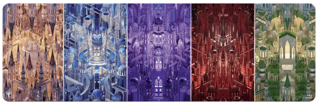 ultra-pro-murders-at-karlov-manor-impossible-lands-8ft-table-playmat-f-r-magic-t image 1