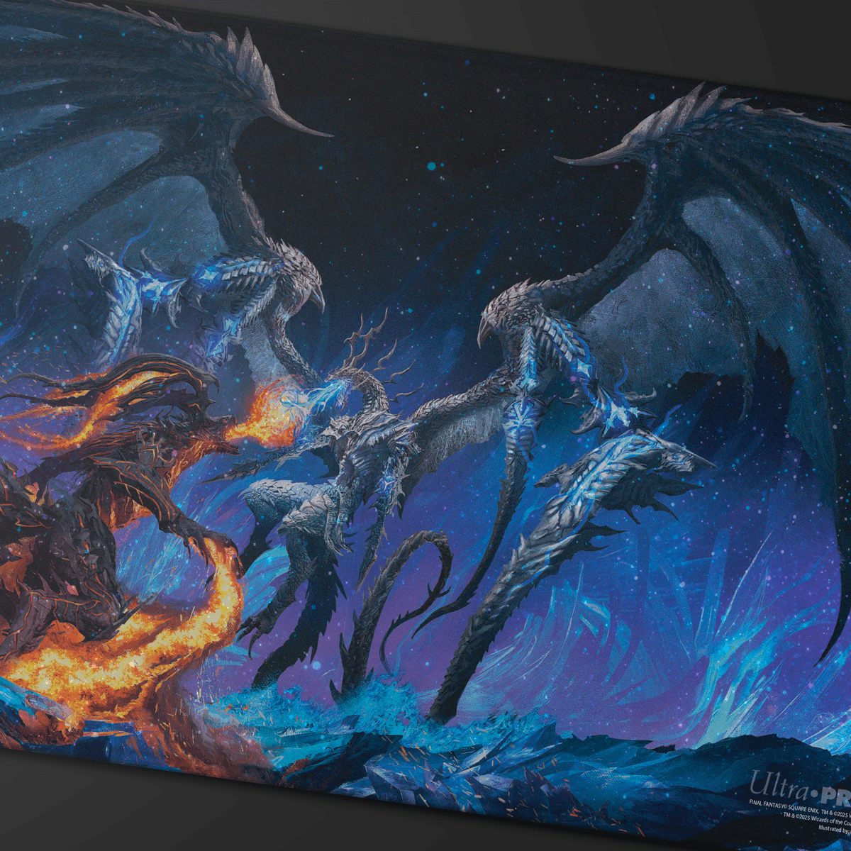 ultra-pro-magic-the-gathering-final-fantasy-holofoil-playmat-bahamut-und-ifrit image 2