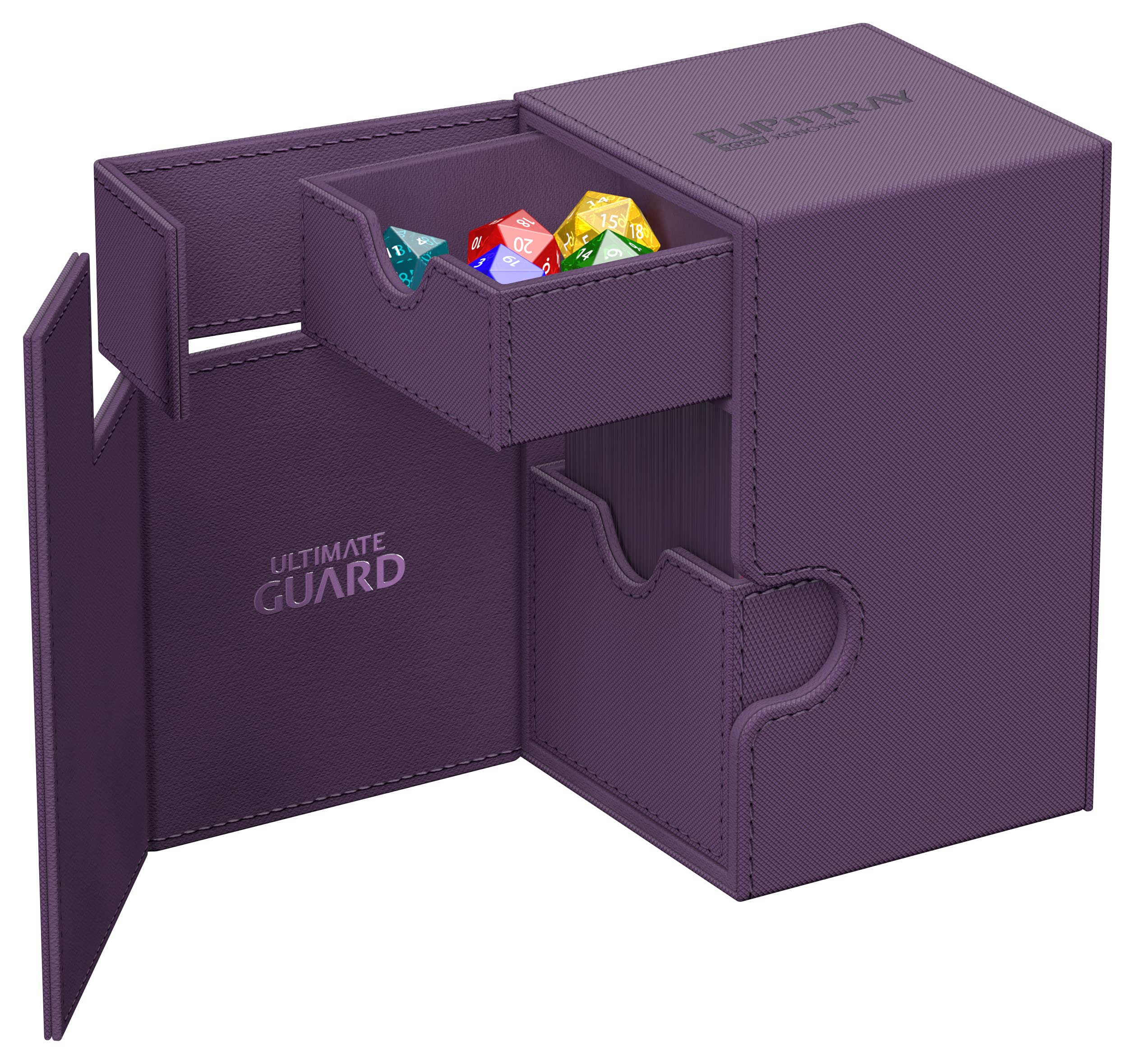 ultimate-guard-flip-n-tray-100-xenoskin-monocolor-violett-deckbox image 6