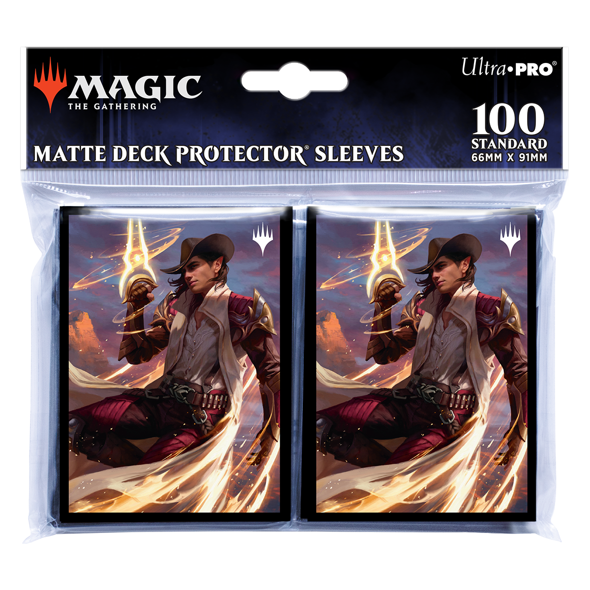ultra-pro-outlaws-of-thunder-junction-kellan-the-kid-key-art-deck-protector-h-ll image 1