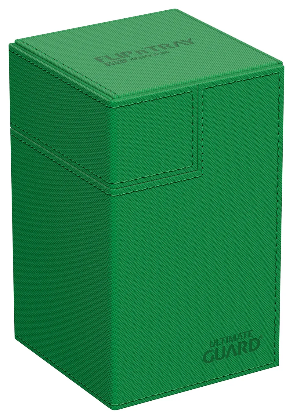 ultimate-guard-flip-n-tray-100-xenoskin-monocolor-gr-n-deck-box image 1