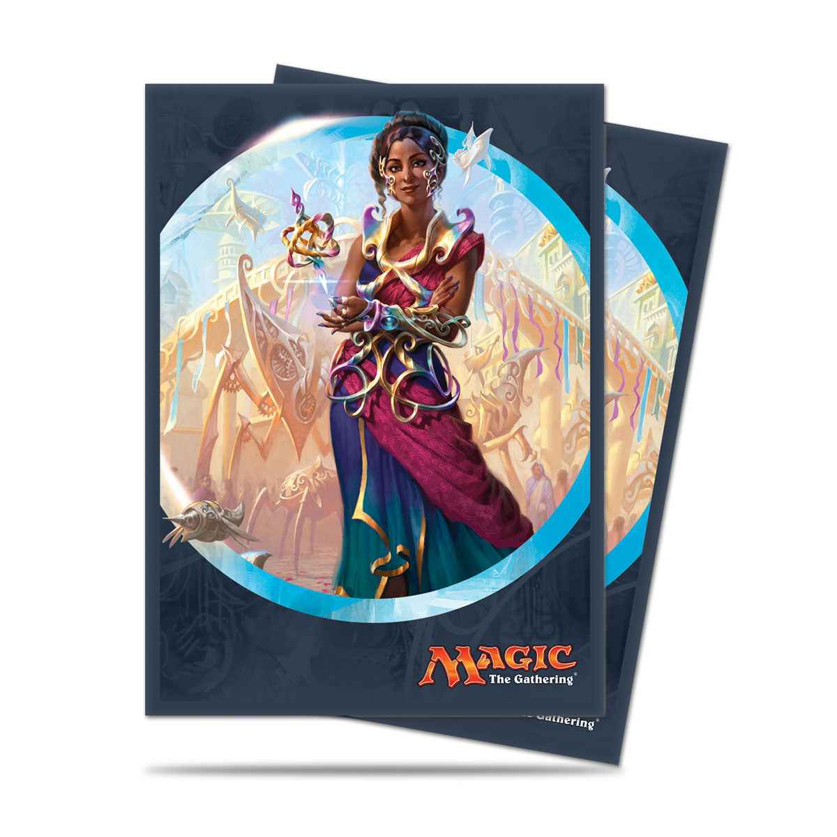 ultra-pro-kaladesh-saheeli-rai-standard-deck-protector-sleeves-80ct-f-r-magic-th image 1