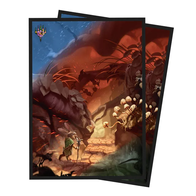 ultra-pro-bloomburrow-season-lands-forest-summer-100ct-deck-protector-sleeves-f- image 1