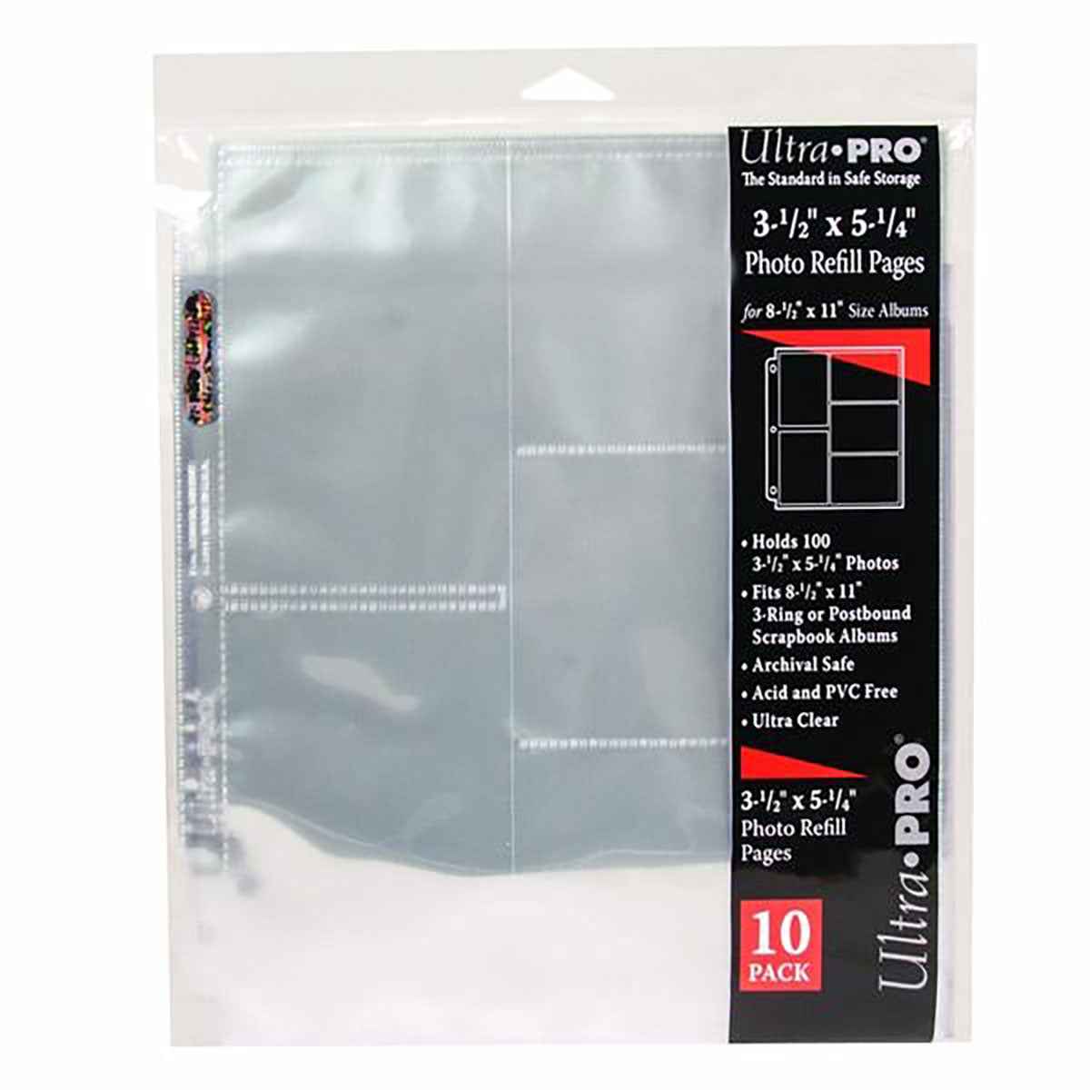 ultra-pro-hologram-series-3-loch-fotoh-llen-f-r-3-5-x-5-25-abz-ge-10-fotos-pro-s image 1