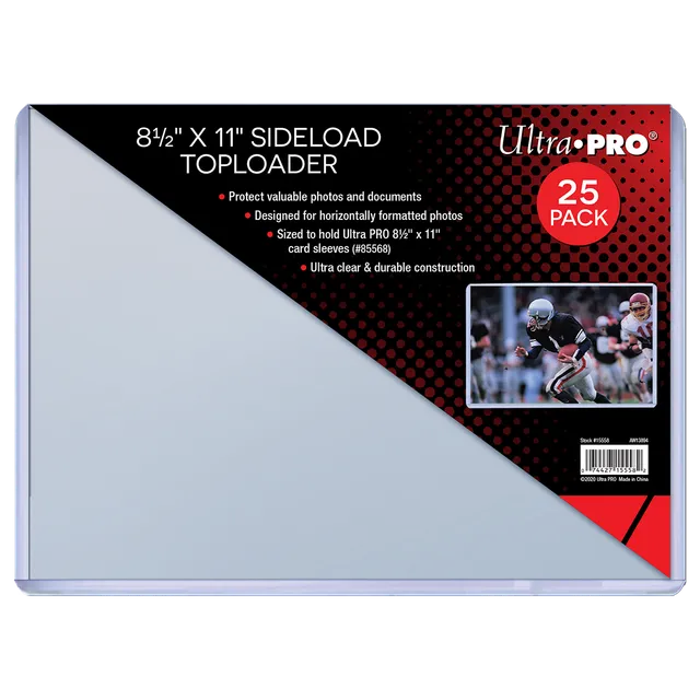 ultra-pro-8-1-2-x-11-side-load-toploader-sleeves-25ct-starre-schutzh-llen image 1