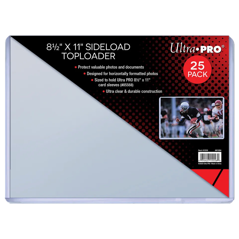 ultra-pro-8-1-2-x-11-side-load-toploader-sleeves-25ct-starre-schutzh-llen image 1