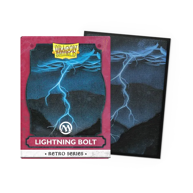 dragon-shield-brushed-art-sleeves-standard-retro-series-lightning-bolt image 1