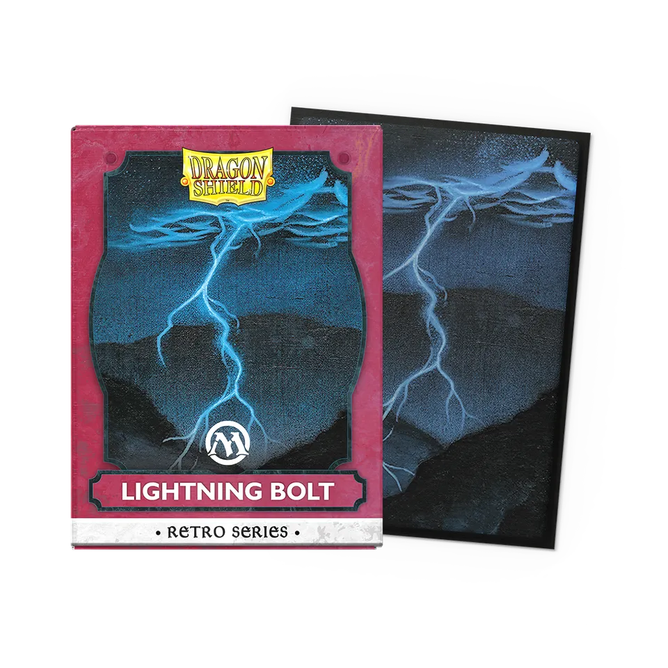dragon-shield-brushed-art-sleeves-standard-retro-series-lightning-bolt image 1