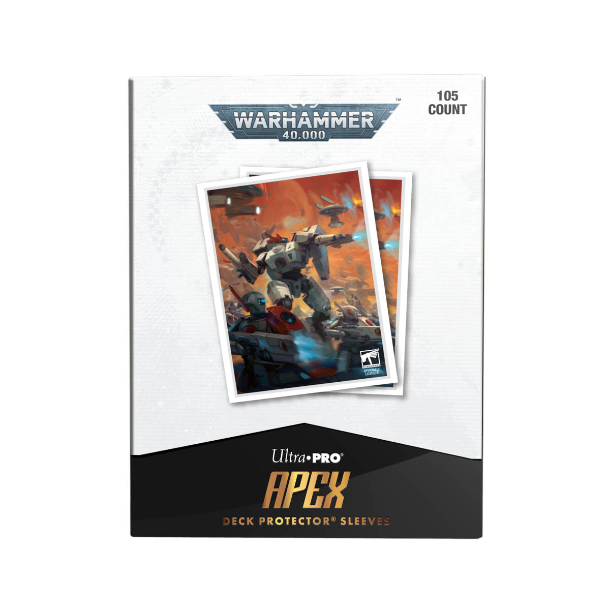 ultra-pro-apex-deck-protector-sleeves-t-au-empire-105ct-f-r-warhammer-40-000 image 4