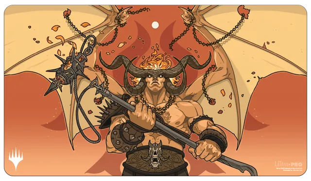 ultra-pro-murders-at-karlov-manor-rakdos-patron-of-chaos-standard-gaming-playmat image 1