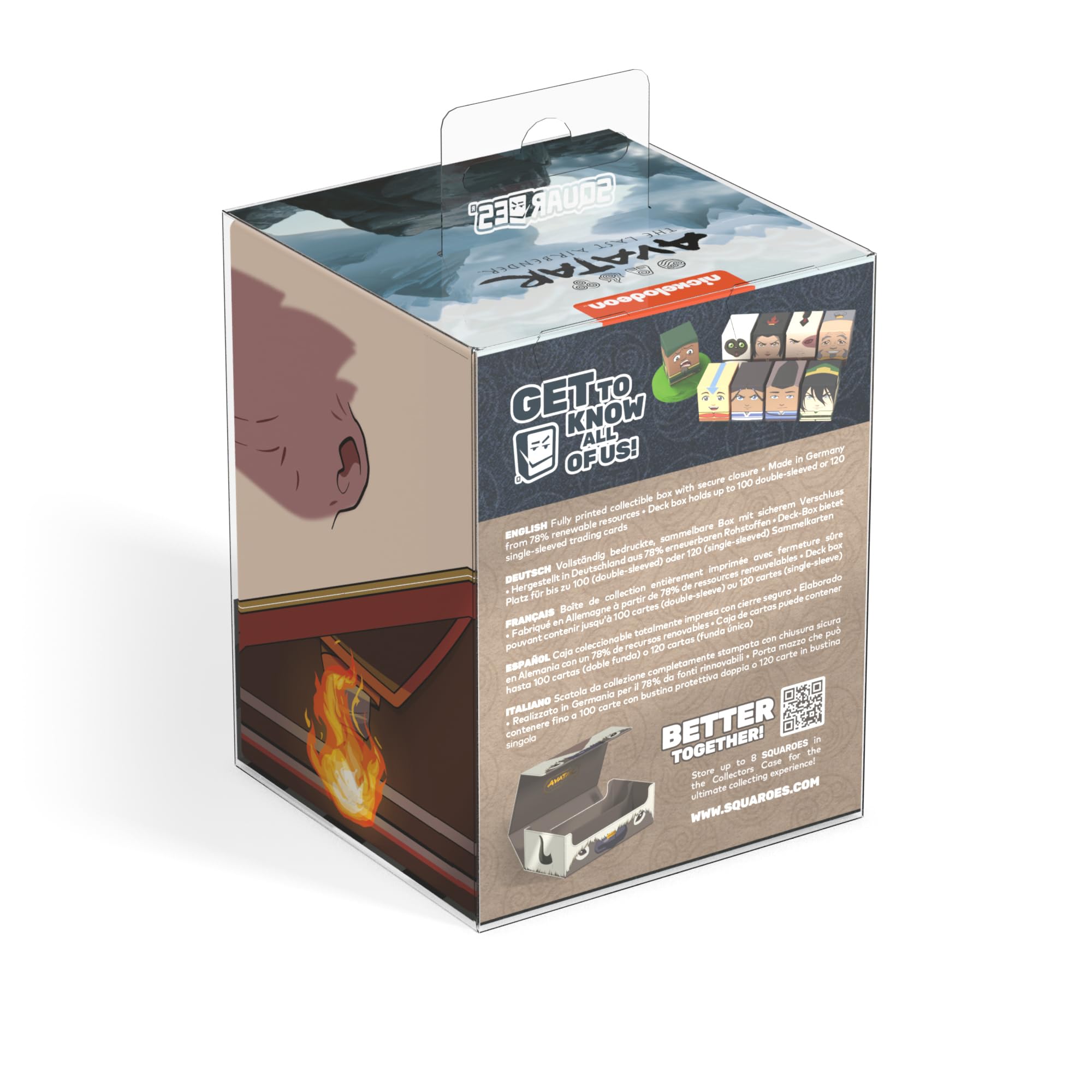 ultimate-guard-squaroes-avatar-the-last-airbender-av006-zuko-deck-box image 8