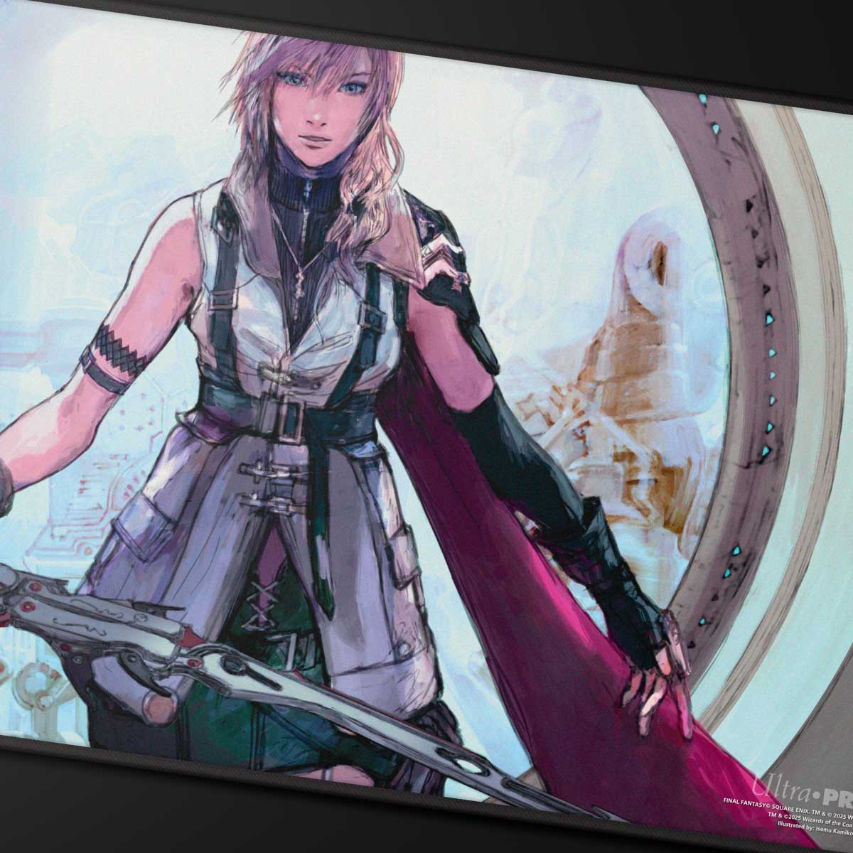 ultra-pro-black-stitched-playmat-magic-the-gathering-final-fantasy-lightning-arm image 2