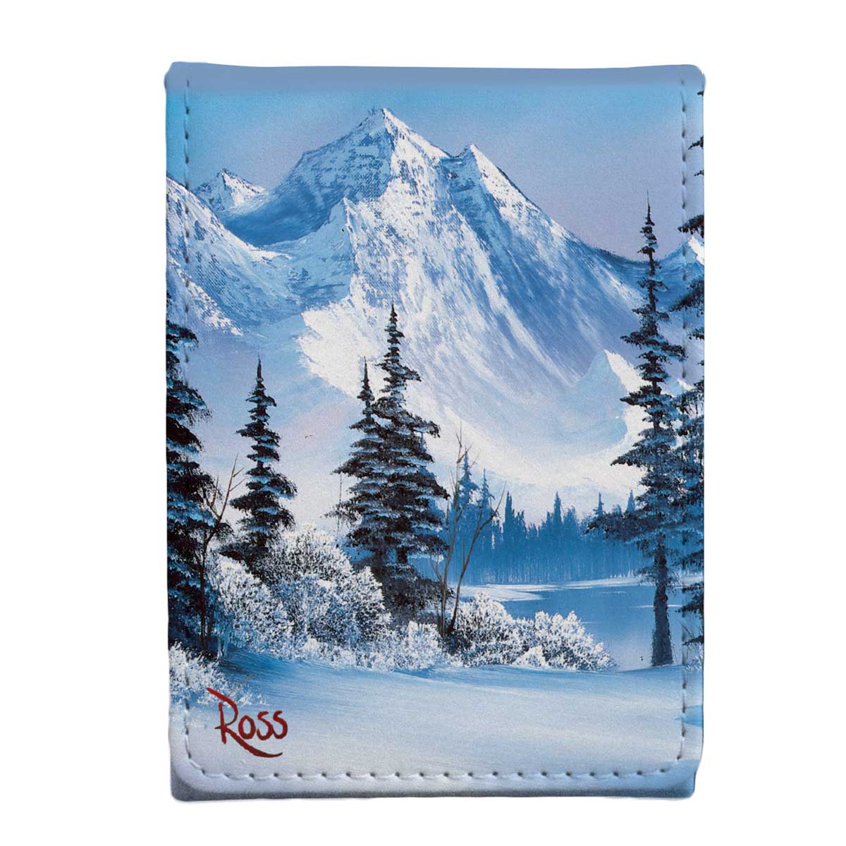 ultra-pro-bob-ross-winter-paradise-alcove-flip-deck-box-tcg image 3
