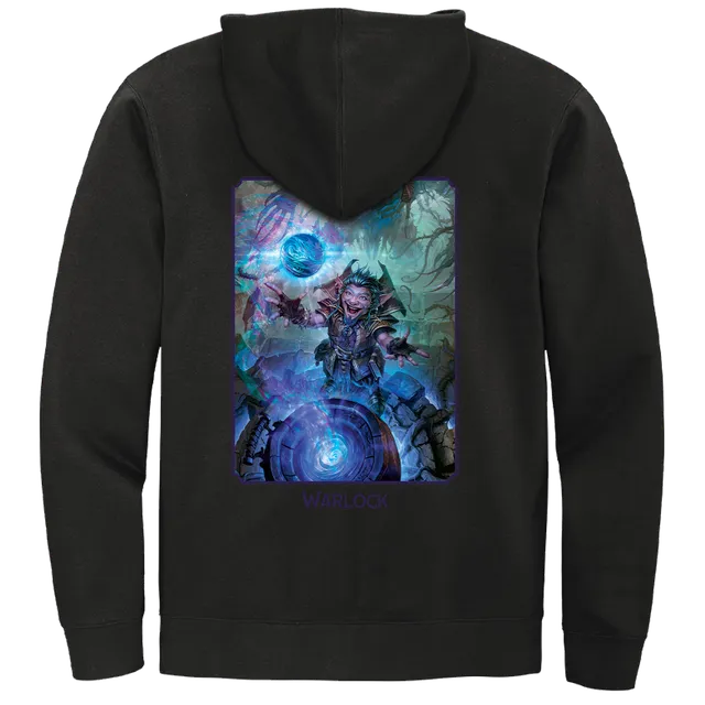 ultra-pro-dungeons-dragons-warlock-zip-hoodie-schwarz image 1