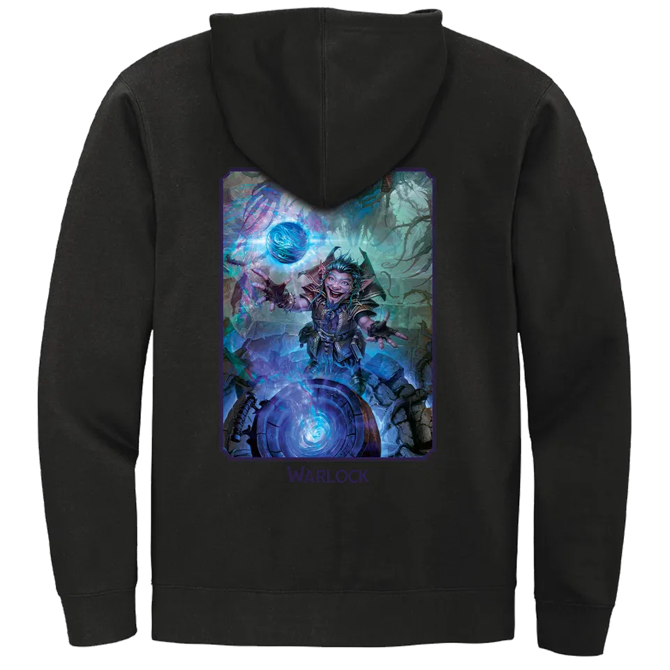 ultra-pro-dungeons-dragons-warlock-zip-hoodie-schwarz image 1