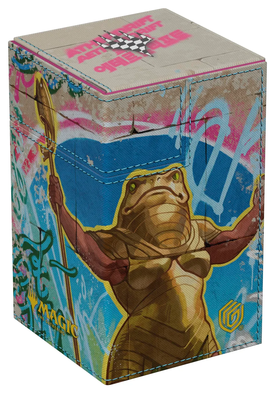 ultimate-guard-flip-n-tray-100-xenoskin-deckbox-mtg-aetherdrift-sab-sunen image 1