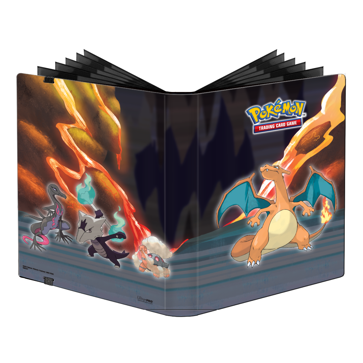 ultra-pro-gallery-series-scorching-summit-9-pocket-pro-binder-f-r-pok-mon image 1