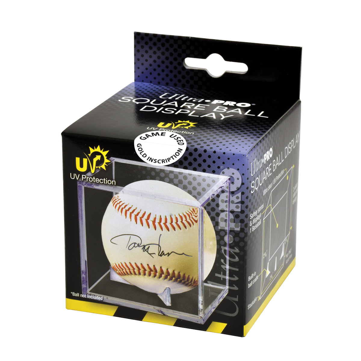 ultra-pro-game-used-baseball-clear-square-display-halter-mit-uv-schutz image 1