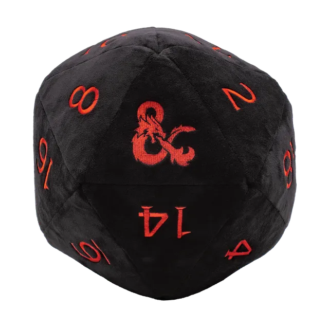 ultra-pro-jumbo-black-d20-pl-schw-rfel-f-r-dungeons-dragons image 1