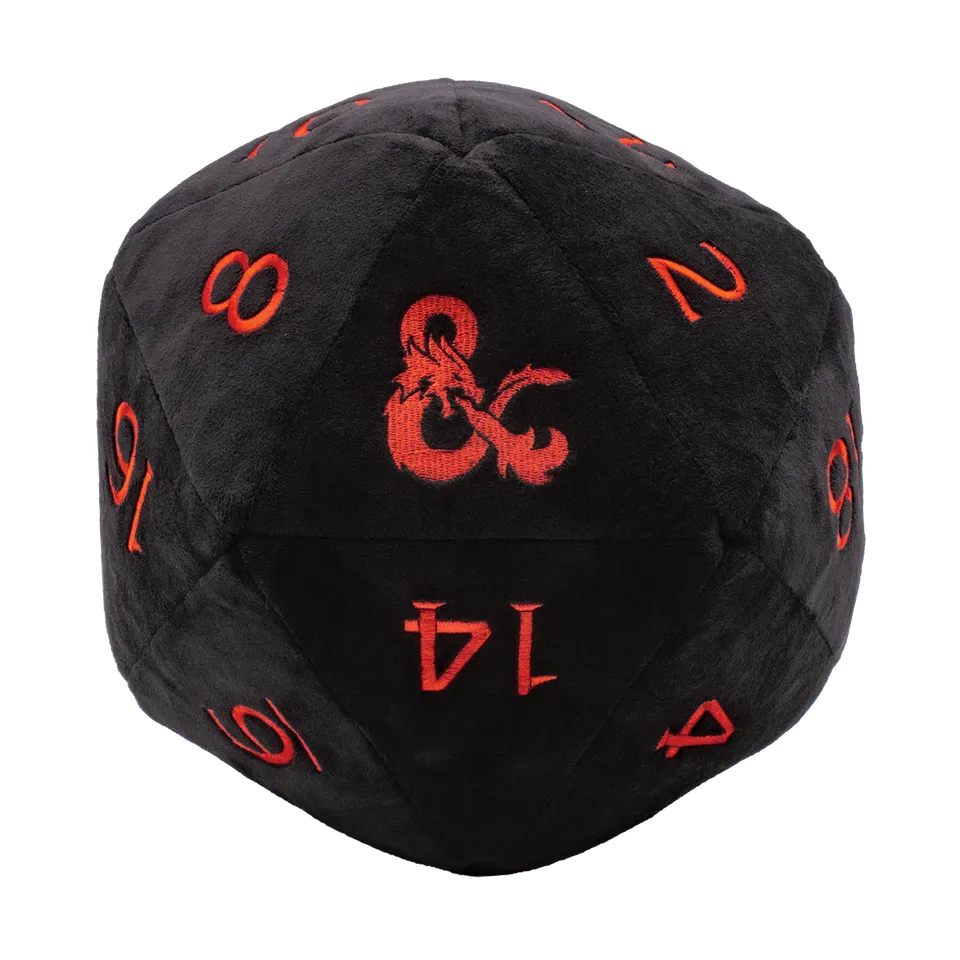 ultra-pro-jumbo-black-d20-pl-schw-rfel-f-r-dungeons-dragons image 1