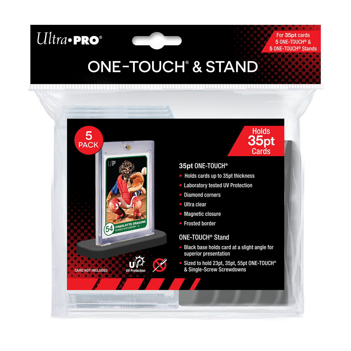 ultra-pro-35pt-one-touch-holder-mit-stand-5-st-ck image 1