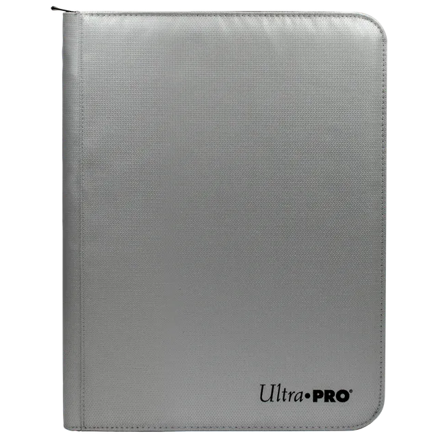 ultra-pro-9-pocket-zippered-pro-binder-silber-mit-feuerfesten-materialien image 1