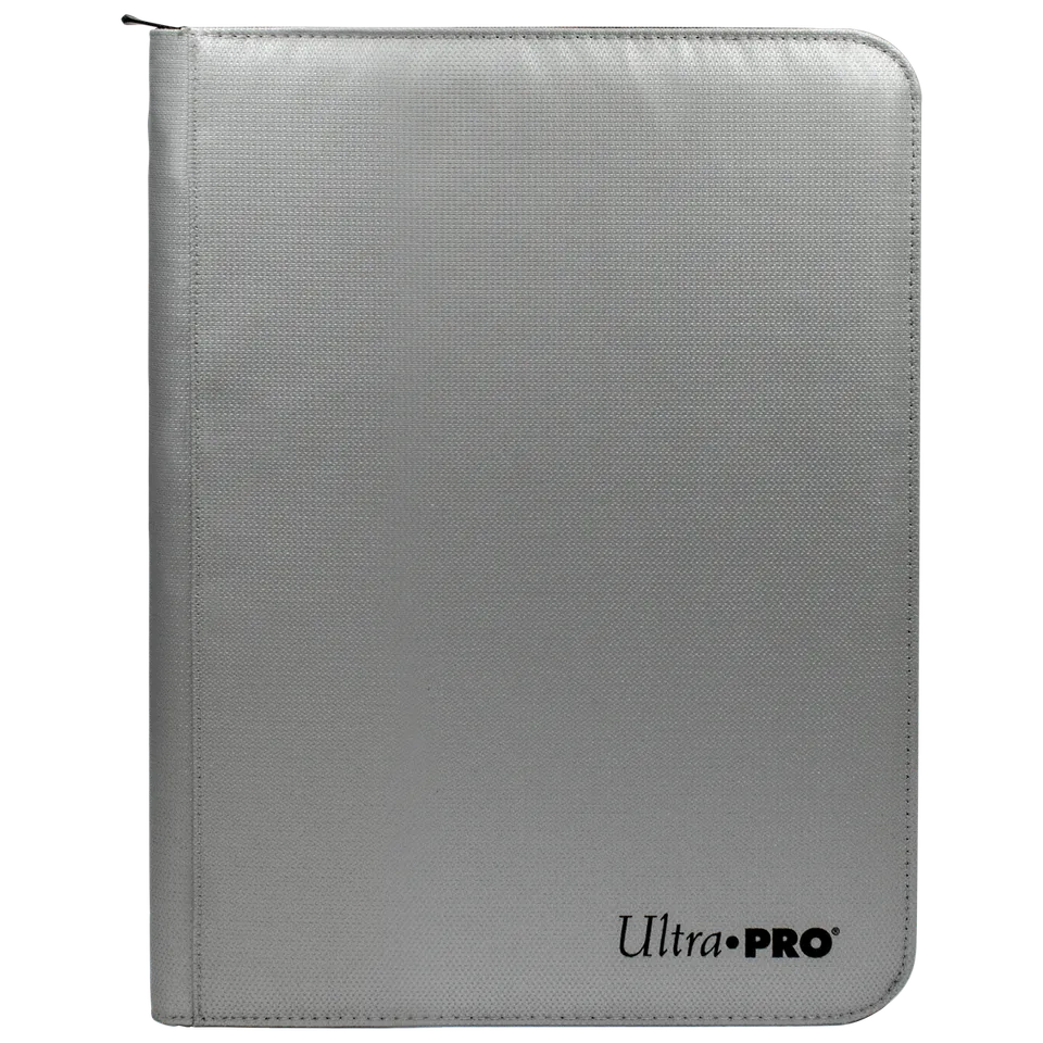ultra-pro-9-pocket-zippered-pro-binder-silber-mit-feuerfesten-materialien image 1