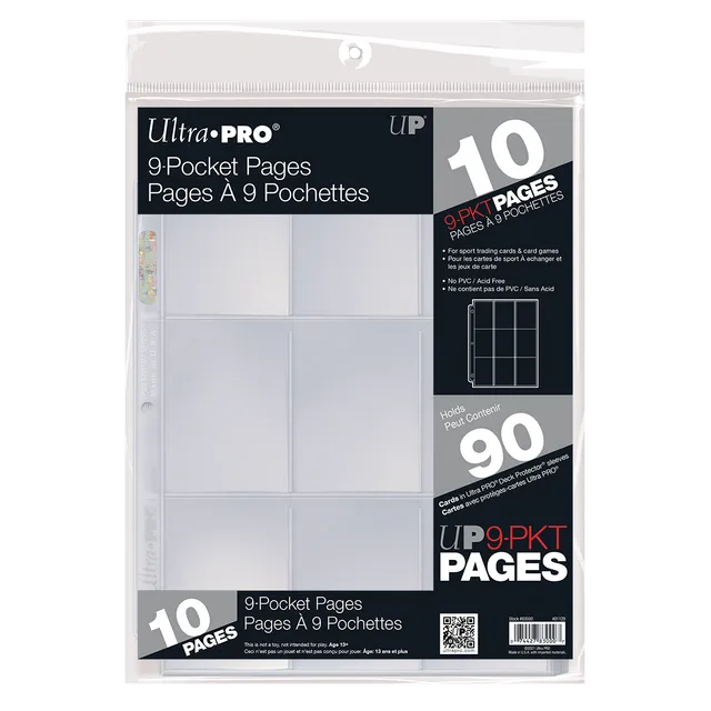 ultra-pro-9-pocket-hologramm-sammelh-llen-10ct-f-r-standard-karten image 1
