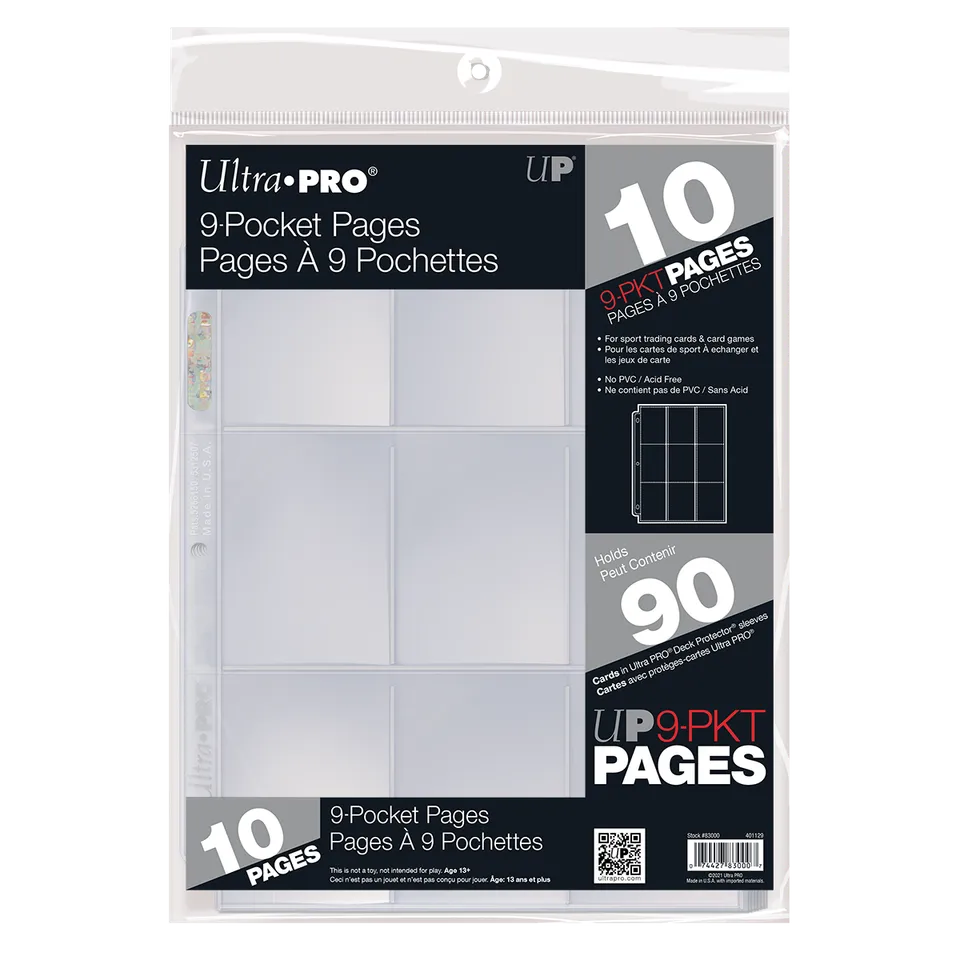 ultra-pro-9-pocket-hologramm-sammelh-llen-10ct-f-r-standard-karten image 1